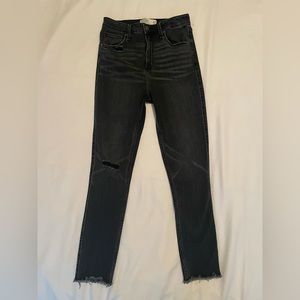 Abercrombie & fitch curve love high rise ankle jean size 27 denim